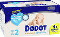 Dodot Sensitive Pañales Talla 2 (4-8 Kg), Pack de 92 Unidades. Con tubos ultra-absorbentes, suavidad de seda y máxima protección para la piel sensible de tu bebé en crecimiento. Dodot - lateral