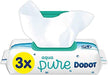 Dodot Toallitas Aqua Pure para Bebé, elaboradas con 99% de Agua y Algodón Orgánico. Pack de 3 paquetes, 144 toallitas en total, para una limpieza delicada y pura desde el primer día. Dodot - zoom
