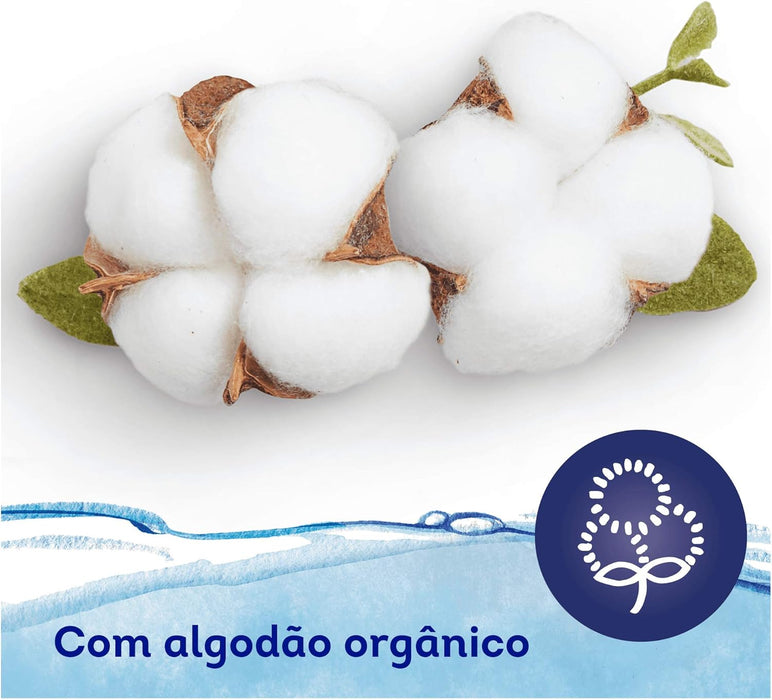 Dodot Toallitas Aqua Pure para Bebé, elaboradas con 99% de Agua y Algodón Orgánico. Pack de 3 paquetes, 144 toallitas en total, para una limpieza delicada y pura desde el primer día. Dodot - extra