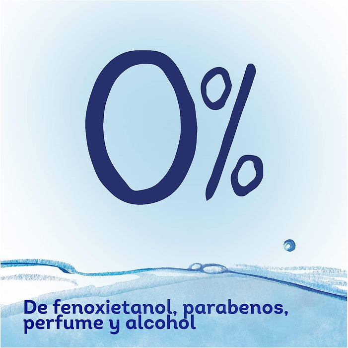 Dodot Toallitas para Bebé Aqua Pure, 672 unidades (14 paquetes x 48). Elaboradas con 99% de agua y algodón premium para la limpieza más pura y delicada de la piel del recién nacido. Dodot - detalle