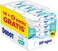 Dodot Toallitas Pure Aqua para Bebé, pack de 864 toallitas (18 paquetes de 48). Fórmula con 99% de agua que ayuda a restaurar el pH natural de la piel. Sin plástico y sin perfume. Dodot - zoom