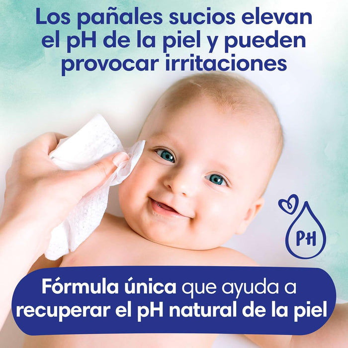 Dodot Toallitas Pure Calma & Protege para Bebé, Mega Pack de 1104 Toallitas (24x46). Fórmula con aloe vera que restaura el pH, 99% agua y sin plástico para el cuidado más puro. Dodot - extra