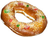 Roscón de Reyes Tradicional con Nata de Dulcinova (500 g): Postre Artesano con Esponjosa Masa Brioche y Relleno Cremoso. Dulcinova - frontal