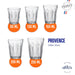 Pack de 6 Vasos Duralex Provence de 250 ml. Cristalería de vidrio templado de alta durabilidad, resistente a golpes y apta para lavavajillas y microondas. Diseño clásico y funcional. Duralex - extra