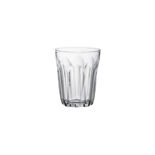 Pack de 6 Vasos Duralex Provence de 250 ml. Cristalería de vidrio templado de alta durabilidad, resistente a golpes y apta para lavavajillas y microondas. Diseño clásico y funcional. Duralex - frontal