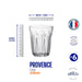 Pack de 6 Vasos Duralex Provence de 250 ml. Cristalería de vidrio templado de alta durabilidad, resistente a golpes y apta para lavavajillas y microondas. Diseño clásico y funcional. Duralex - uso