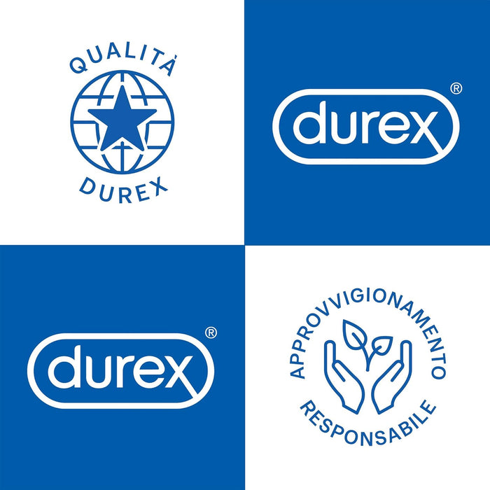Durex Perfect Connection, caja de 10 preservativos extra lubricados con lubricante de silicona. Condones de grosor elevado y forma clásica, ideales para sexo anal y vaginal. Durex - ingredientes