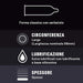 Durex Perfect Connection, caja de 10 preservativos extra lubricados con lubricante de silicona. Condones de grosor elevado y forma clásica, ideales para sexo anal y vaginal. Durex - pack