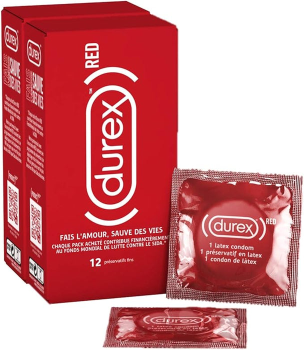 Durex Preservativos Finos Sensitivo Suave, lote de 24 condones (2x12). Preservativos extra finos y lubricados para una mayor sensibilidad y una conexión más íntima y natural. Durex - frontal