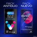 Durex Preservativos Mutual Climax, caja de 12 condones diseñados para la estimulación de ella y el efecto retardante para él. Con puntos, estrías y lubricante Performa con benzocaína. Durex - uso