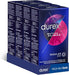Durex Preservativos Mutual Climax, pack ahorro de 48 condones (4x12). Diseñados con puntos, estrías y lubricante retardante para un clímax simultáneo y una experiencia superior. Durex - frontal