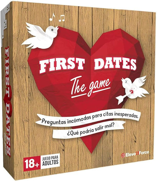 First Dates The Game, el Juego de Mesa Oficial del Programa de TV. Un party game para adultos con preguntas incómodas para descubrir los secretos de tus amigos. Eleven Force - frontal