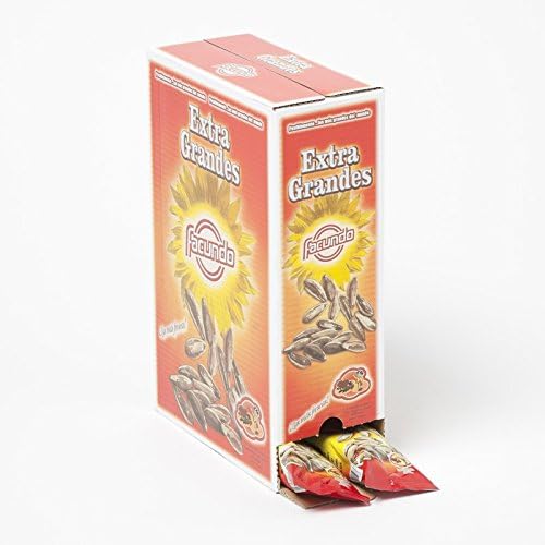 Pipas de Girasol Tostadas con Sal Facundo Extra, pack de 20 bolsas individuales. El snack crujiente y sabroso de siempre, perfecto para llevar y disfrutar en cualquier momento. Facundo - pack