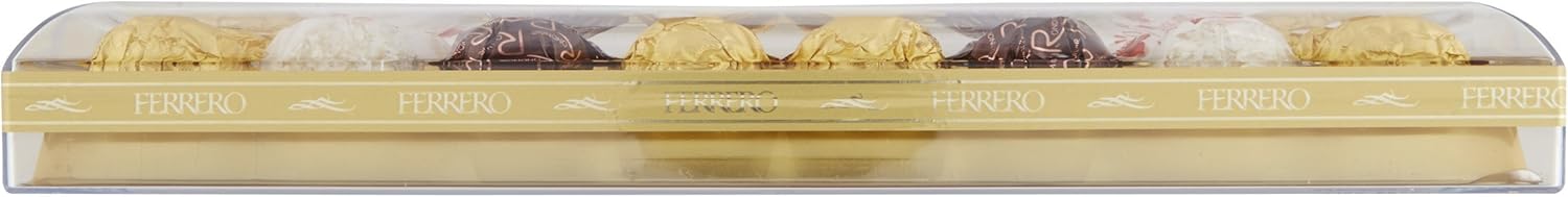 Ferrero Collection, caja de 32 bombones surtidos, 349 g. Disfruta de la experiencia única de Ferrero Rocher, Raffaello y Rondnoir, una selección perfecta para compartir y regalar. Ferrero Rocher - zoom