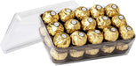 Ferrero Rocher, Caja de 30 Bombones de Chocolate con Leche y Avellanas (375g). Un clásico atemporal ideal para regalar en Navidad o cualquier ocasión especial y compartir en familia. Ferrero Rocher - ingredientes