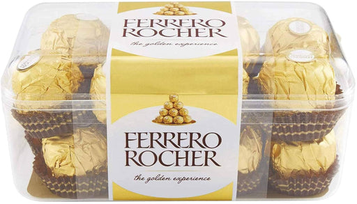 Ferrero Rocher Pack de 5 Cajas de 16 Bombones (80 Unidades, 1kg). El formato definitivo para grandes eventos, oficinas o para los auténticos devotos del bombón dorado. Ferrero Rocher - pack