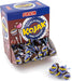 Caja Expositora de 100 Caramelos Kojak sabor Cola de Fiesta. El clásico caramelo con palo relleno de chicle, ahora con el refrescante y delicioso sabor a refresco de cola. Fiesta - frontal
