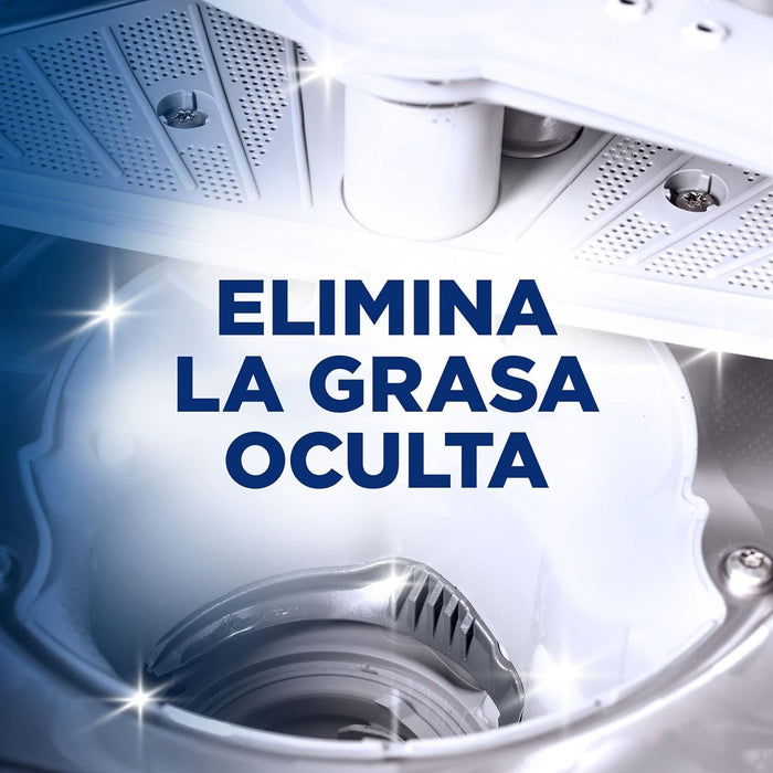 Finish Limpiamáquinas Integral para Lavavajillas, Lote de 6 x 250ml. Fórmula bifásica que disuelve la grasa y elimina la cal de las partes internas para un mantenimiento completo. Finish - uso