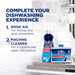 Finish Limpiamáquinas para Lavavajillas, Pack de 2 x 250ml. Elimina la cal, la grasa y el mal olor de las partes ocultas del lavaplatos para un funcionamiento y limpieza óptimos. Finish - lateral