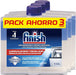Finish Limpiamáquinas para Lavavajillas, Pack de 3 x 250ml. Elimina la cal, la grasa y el mal olor de las partes ocultas del lavaplatos para un funcionamiento y limpieza óptimos. Finish - zoom