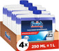 Finish Limpiamáquinas para Lavavajillas, Pack de 4 x 250ml. Elimina la cal, la grasa y el mal olor de las partes ocultas del lavaplatos para un funcionamiento y limpieza óptimos. Finish - pack