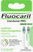 Kit de Cepillo de Dientes Fluocaril Interdental PRO de dureza Media. Incluye 1 mango duradero y 2 cabezales reemplazables para una limpieza interdental superior. Fluocaril - detalle