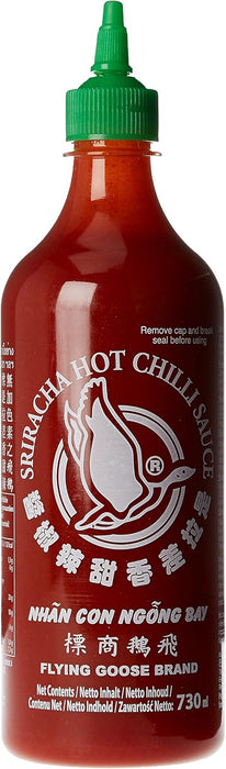 Flying Goose Salsa Sriracha Picante (Pack de 2 x 730ml): El formato ahorro de la auténtica salsa de chile tailandesa para dar un toque picante a todos tus platos. Flying Goose - pack