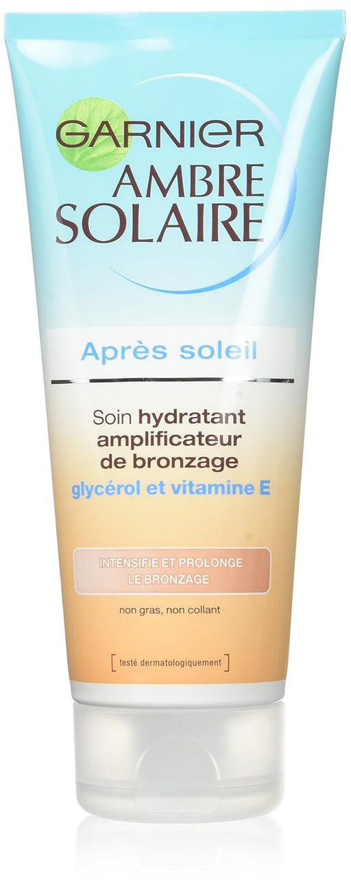 Garnier Ambre Solaire After Sun Hidratante Prolongador del Bronceado (Pack 2x200ml): Enriquecido con glicerol y vitamina E para una piel hidratada y un tono dorado duradero. Garnier - frontal