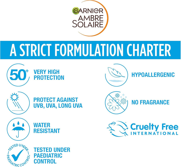 Garnier Ambre Solaire Bebé en la Sombra Crema Protectora Ultra Suave FP50+ (50ml): Especialmente formulada para proteger de los rayos indirectos del sol. Garnier - zoom