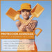 Garnier Delial Niños Sensitive Advanced, Protector Solar en Pistola Spray FPS 50+, 270ml. Muy alta protección para la piel sensible de los niños, muy resistente al agua, arena, sal y cloro. Garnier - lateral