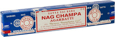 Satya Incienso Nag Champa Agarbatti, Pack de 12 Cajas (12x15g). El aroma más famoso del mundo para la meditación y la relajación, en un formato ahorro para disfrutar de su fragancia por más tiempo. Geofossils - detalle