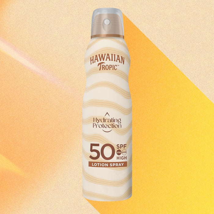 Hawaiian Tropic Silk Hydration Bruma Solar Air Soft SPF 50, 220ml. Disfruta de una protección solar invisible y ultraligera con este spray de vaporización continua que hidrata tu piel. Hawaiian Tropic - detalle