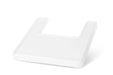 Bandeja de recambio o accesorio para la trona de bebé ANTILOP de IKEA. Fabricada en plástico blanco, con bordes elevados para evitar derrames y fácil de limpiar. Ikea - frontal