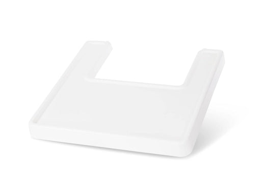 Bandeja de recambio o accesorio para la trona de bebé ANTILOP de IKEA. Fabricada en plástico blanco, con bordes elevados para evitar derrames y fácil de limpiar. Ikea - frontal