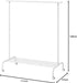 Burro para Ropa IKEA RIGGA, perchero móvil y resistente en color blanco con altura regulable y zapatero, la solución de almacenaje flexible que necesitas. Ikea - pack