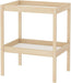 Cambiador de Pañales para Bebé IKEA SNIGLAR. Un mueble cambiador de madera de haya maciza, con una altura cómoda y un práctico estante inferior para tenerlo todo a mano. Ikea - frontal