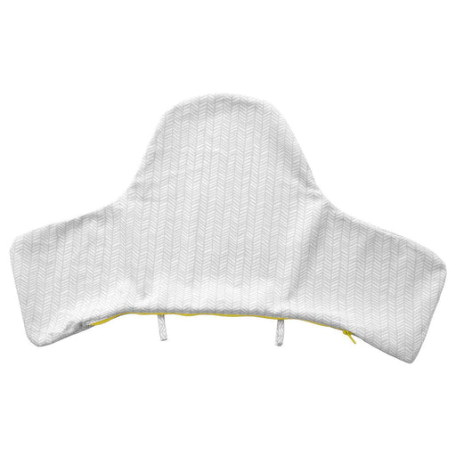 Funda para Cojín de Trona IKEA ANTILOP en color Gris y Amarillo. Protege el cojín hinchable y añade un toque de estilo y comodidad. Fácil de lavar y colocar. Ikea - frontal