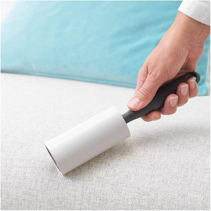 IKEA BÄSTIS Rodillo Quitapelusas, la solución ideal para eliminar pelo de mascota y polvo. Con mango ergonómico y 40 hojas adhesivas. Un imprescindible para tu hogar. Ikea - detalle