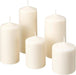 IKEA FENOMEN Juego de 5 Velas sin Perfume, Color Natural. Un set de velas decorativas de diferentes tamaños para crear un ambiente cálido y relajante en tu hogar. Ikea - frontal