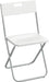 Ikea GUNDE Pack de 2 Sillas Plegables, Blanco. La solución de asientos extra más práctica y económica para tu hogar. Ligeras, resistentes y fáciles de guardar en cualquier rincón. Ikea - frontal