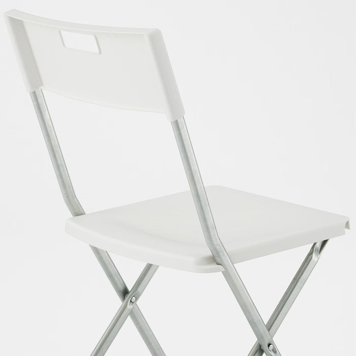 Ikea GUNDE Pack de 2 Sillas Plegables, Blanco. La solución de asientos extra más práctica y económica para tu hogar. Ligeras, resistentes y fáciles de guardar en cualquier rincón. Ikea - uso