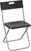 Ikea GUNDE Silla Plegable, Negro. La solución perfecta y económica para tener asientos extra. Ligera, resistente y fácil de guardar, es ideal para visitas, eventos y espacios pequeños. Ikea - frontal