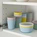 Ikea KALAS Vajilla Infantil Completa de 36 Piezas, Multicolor. Incluye 6 platos, 6 cuencos, 6 vasos y 18 cubiertos. Duradera, apilable y perfecta para las comidas diarias y fiestas. Ikea - ingredientes