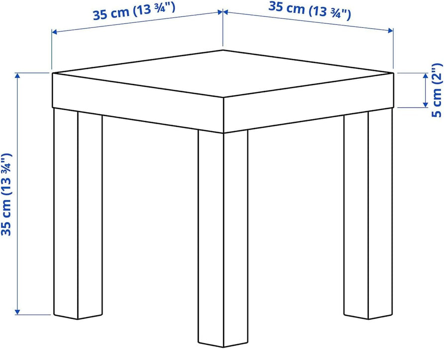 Ikea LACK Mesa Auxiliar Pequeña, 35x35 cm, Blanco. La solución de mobiliario más compacta y versátil, ideal como mesita de noche, soporte para plantas o para encajar en espacios reducidos. Ikea - ingredientes