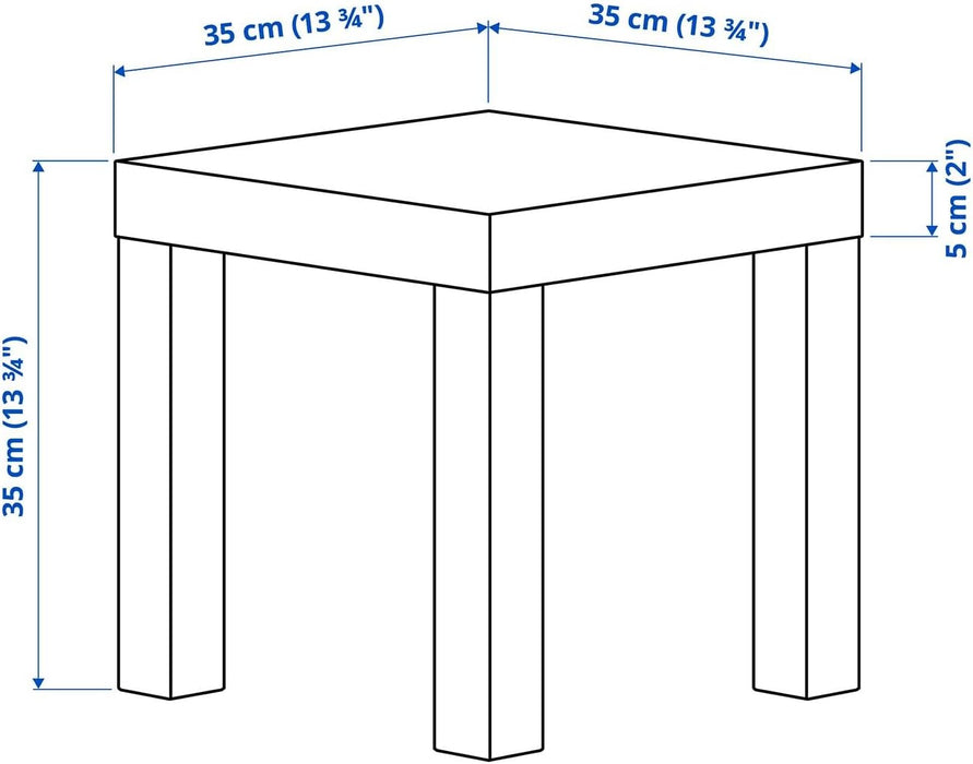 Ikea LACK Mesa Auxiliar Pequeña, 35x35 cm, Blanco. La solución de mobiliario más compacta y versátil, ideal como mesita de noche, soporte para plantas o para encajar en espacios reducidos. Ikea - detalle