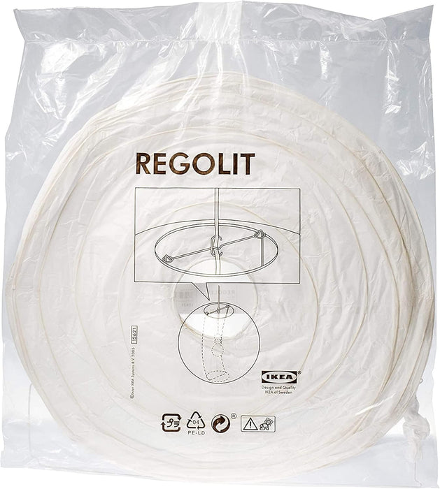 Ikea REGOLIT Pack de 4 Pantallas para Lámpara de Techo, 45 cm. Crea una iluminación ambiental armoniosa y de diseño en tu hogar con este set de 4 icónicas lámparas de papel de arroz. Ikea - ingredientes