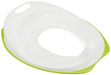 IKEA TOSSIG Asiento Reductor de Inodoro para Niños, Blanco/Verde. Adaptador de WC infantil seguro y cómodo con base antideslizante para aprender a ir al baño. Ikea - frontal