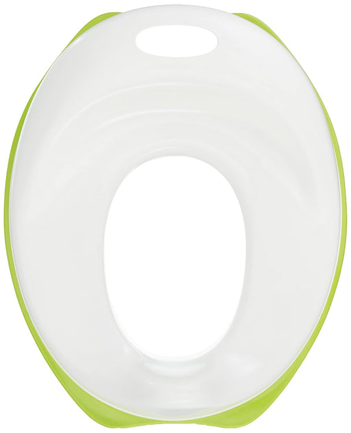 IKEA TOSSIG Asiento Reductor de Inodoro para Niños, Blanco/Verde. Adaptador de WC infantil seguro y cómodo con base antideslizante para aprender a ir al baño. Ikea - pack