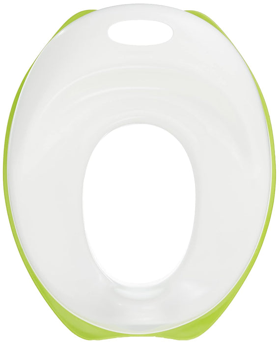 IKEA TOSSIG Asiento Reductor de Inodoro para Niños, Blanco/Verde. Adaptador de WC infantil seguro y cómodo con base antideslizante para aprender a ir al baño. Ikea - pack