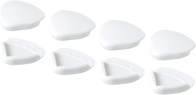 Ikea UNDVIKA Pack de 8 Protectores de Esquinas Adhesivos, Blanco. La solución fácil de instalar para proteger a tu bebé de los cantos afilados de las mesas y muebles en tu hogar. Ikea - pack